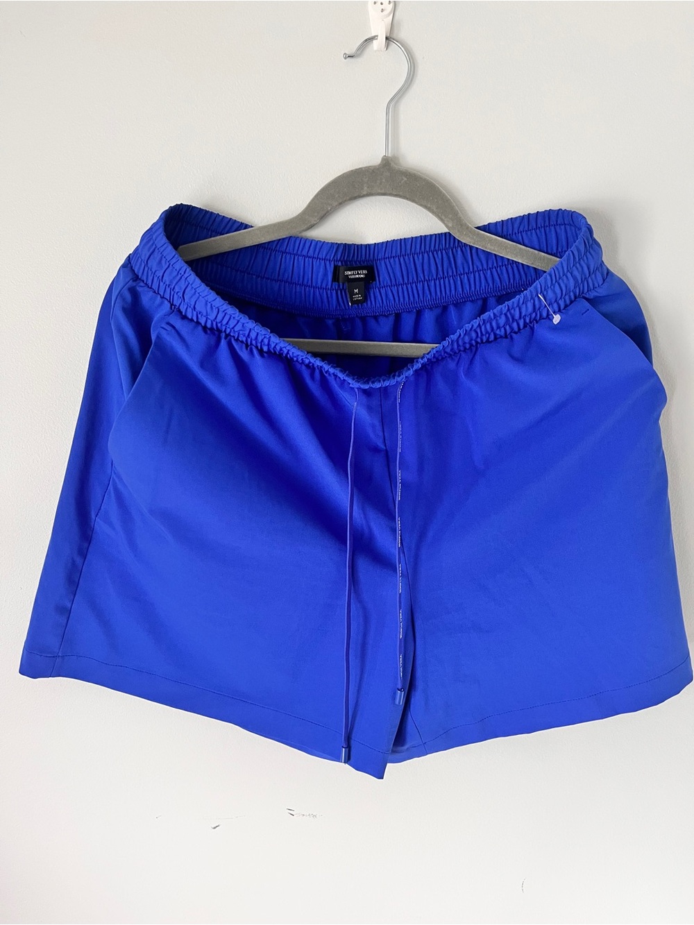 Simply Vera Vera Wang  Women’s Athletic Drawstring Shorts in Royal Blue